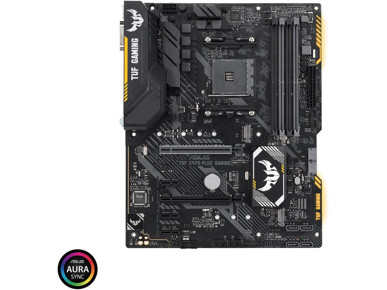 ASUS TUF X470-Plus Gaming AM4 AMD X470 SATA 6Gb/s ATX AMD Motherboard