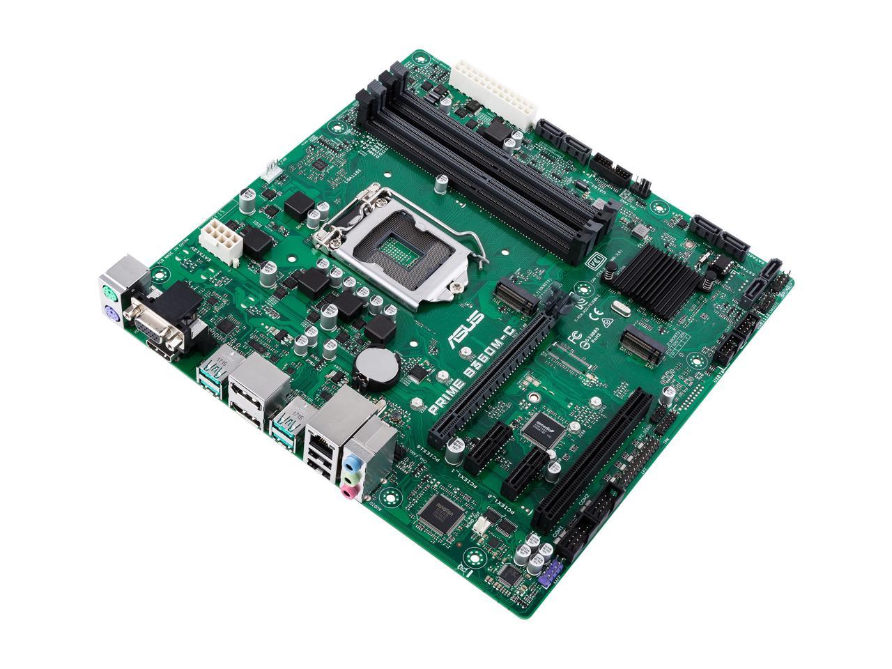 ASUS PRIME B360M-C/CSM LGA 1151 (300 Series) Intel B360 SATA 6Gb/s Micro ATX Intel Motherboard