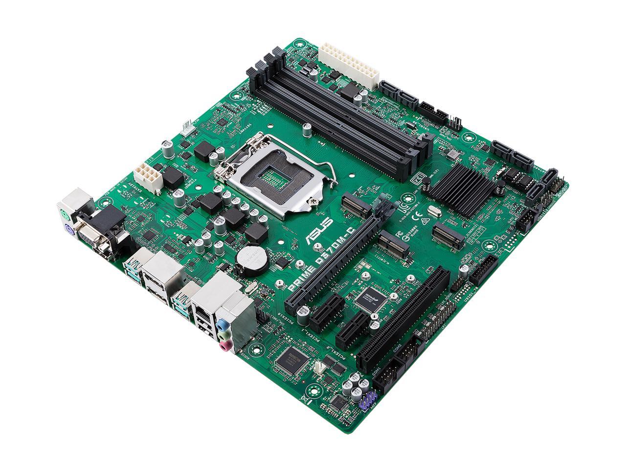 ASUS PRIME Q370M-C/CSM LGA 1151 (300 Series) Intel Q370 SATA 6Gb/s uATX Intel Motherboard