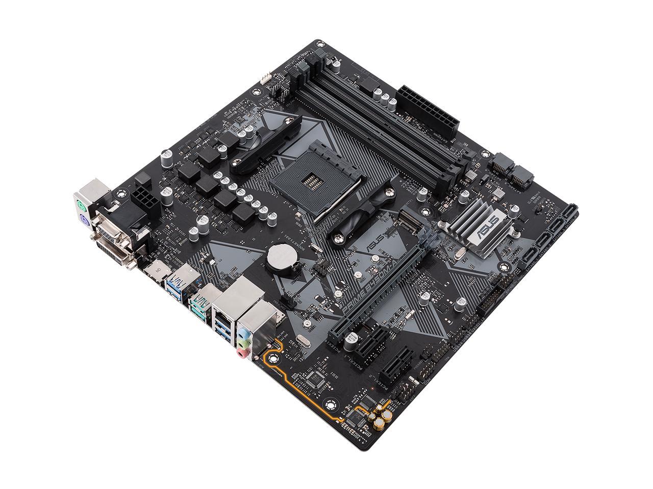 ASUS PRIME B450M-A/CSM AM4 AMD B450 SATA 6Gb/s USB 3.1 HDMI Micro ATX AMD Motherboard