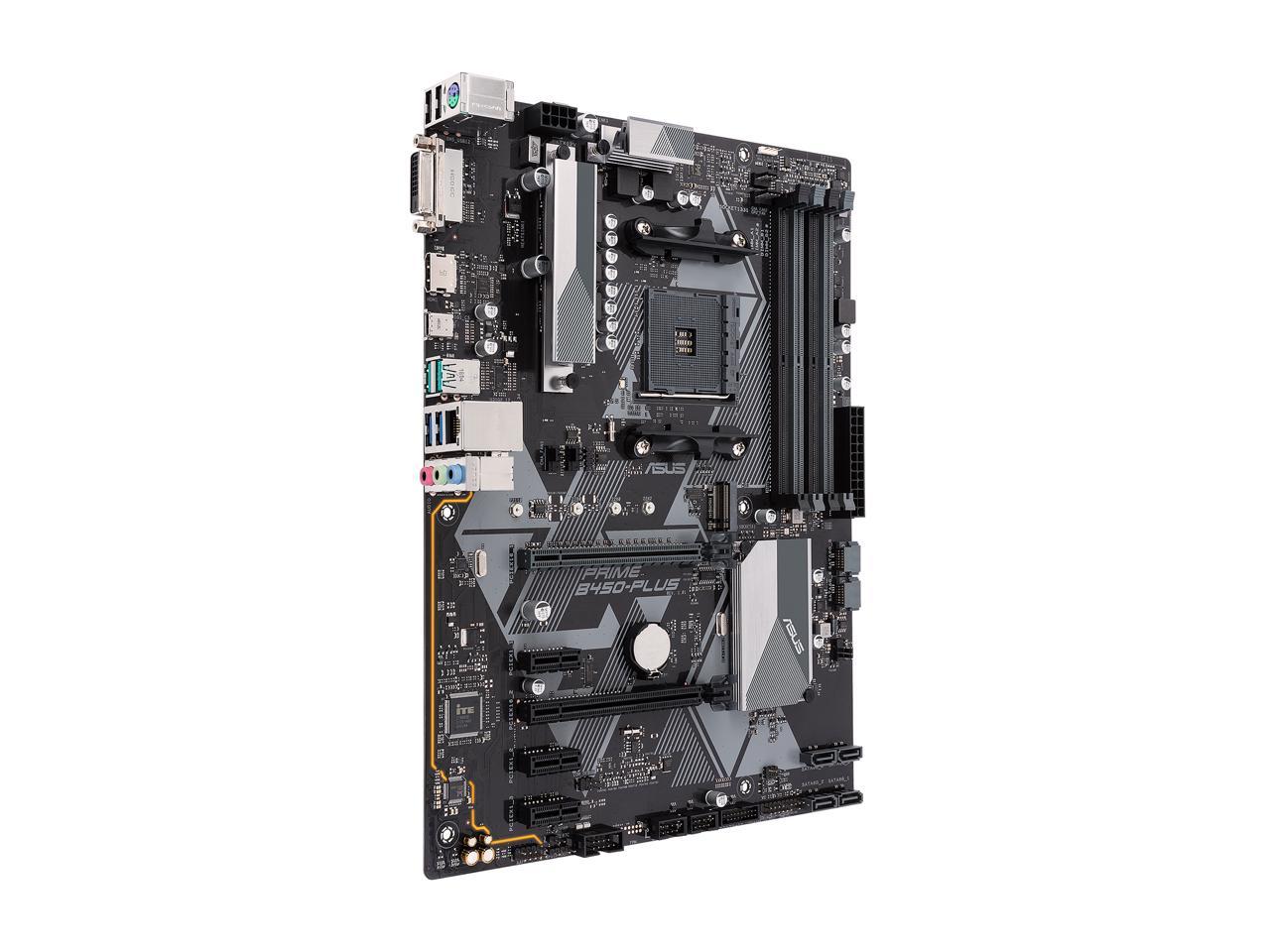 ASUS PRIME B450-PLUS AM4 AMD B450 SATA 6Gb/s ATX AMD Motherboard