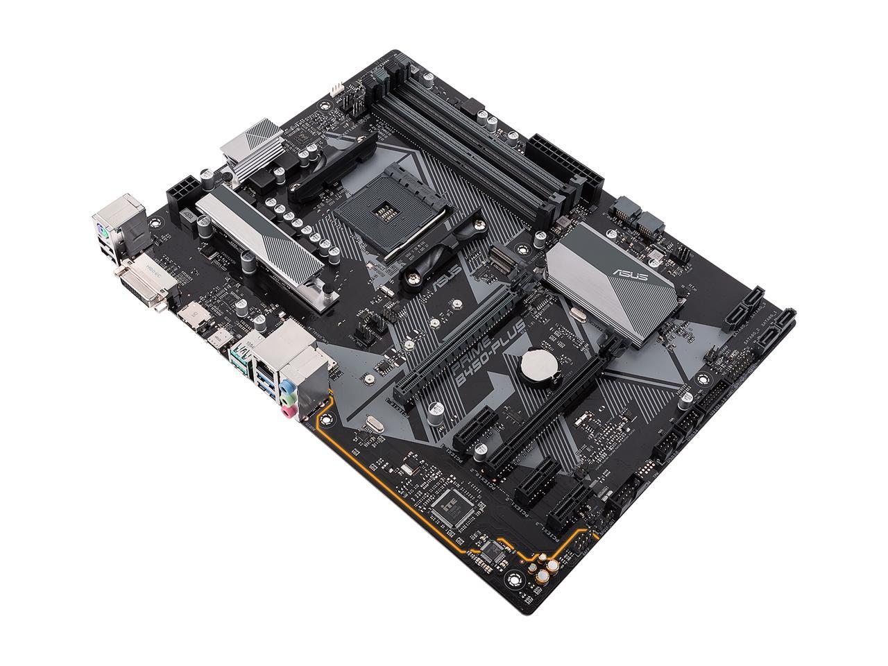 ASUS PRIME B450-PLUS AM4 AMD B450 SATA 6Gb/s ATX AMD Motherboard