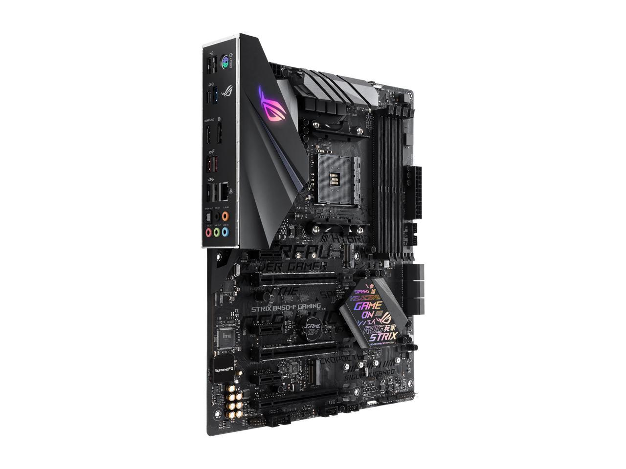 ASUS ROG STRIX B450-F GAMING AM4 AMD B450 SATA 6Gb/s ATX AMD Motherboard
