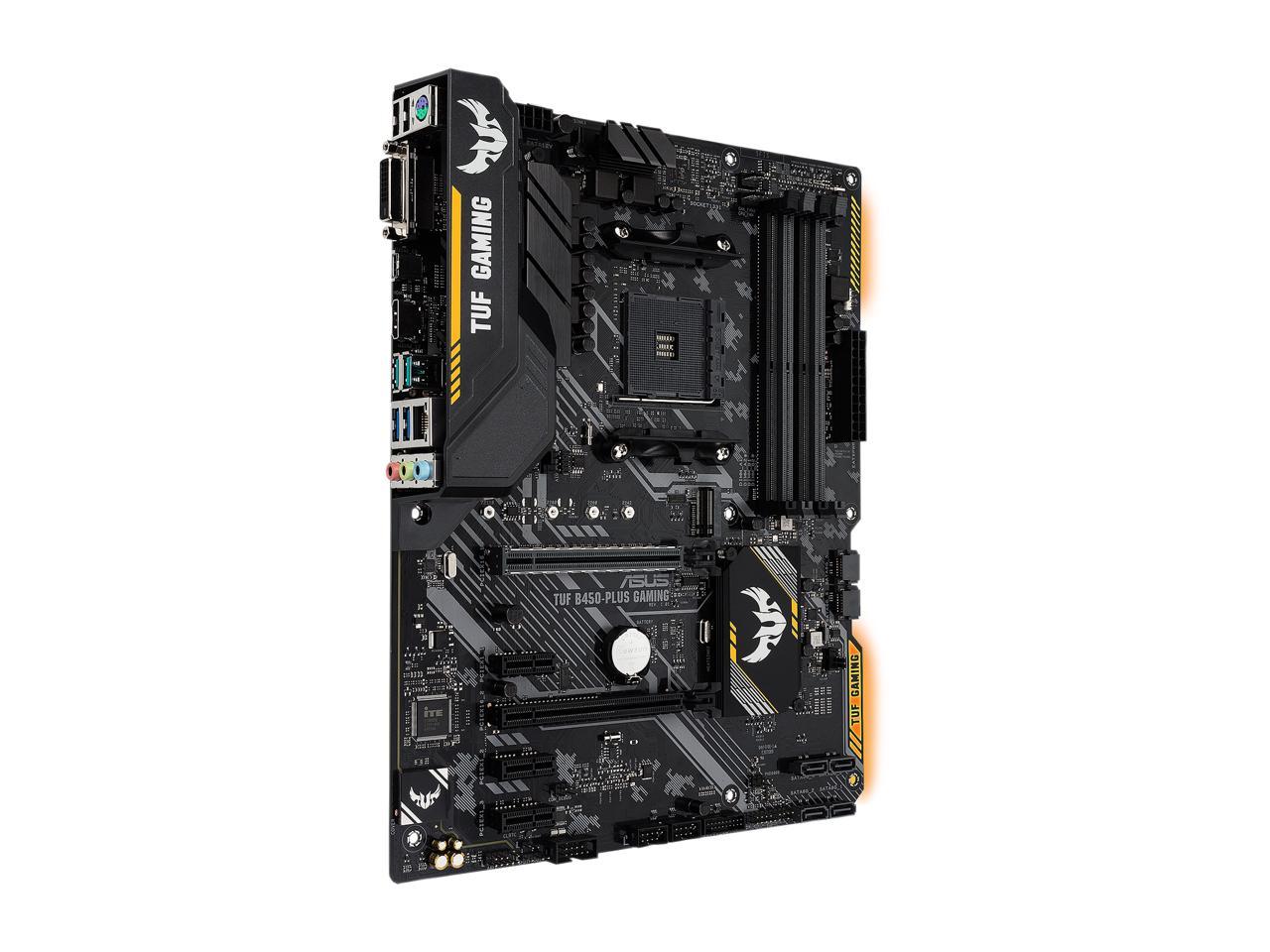 ASUS TUF B450-PLUS GAMING AM4 AMD B450 SATA 6Gb/s ATX AMD Motherboard