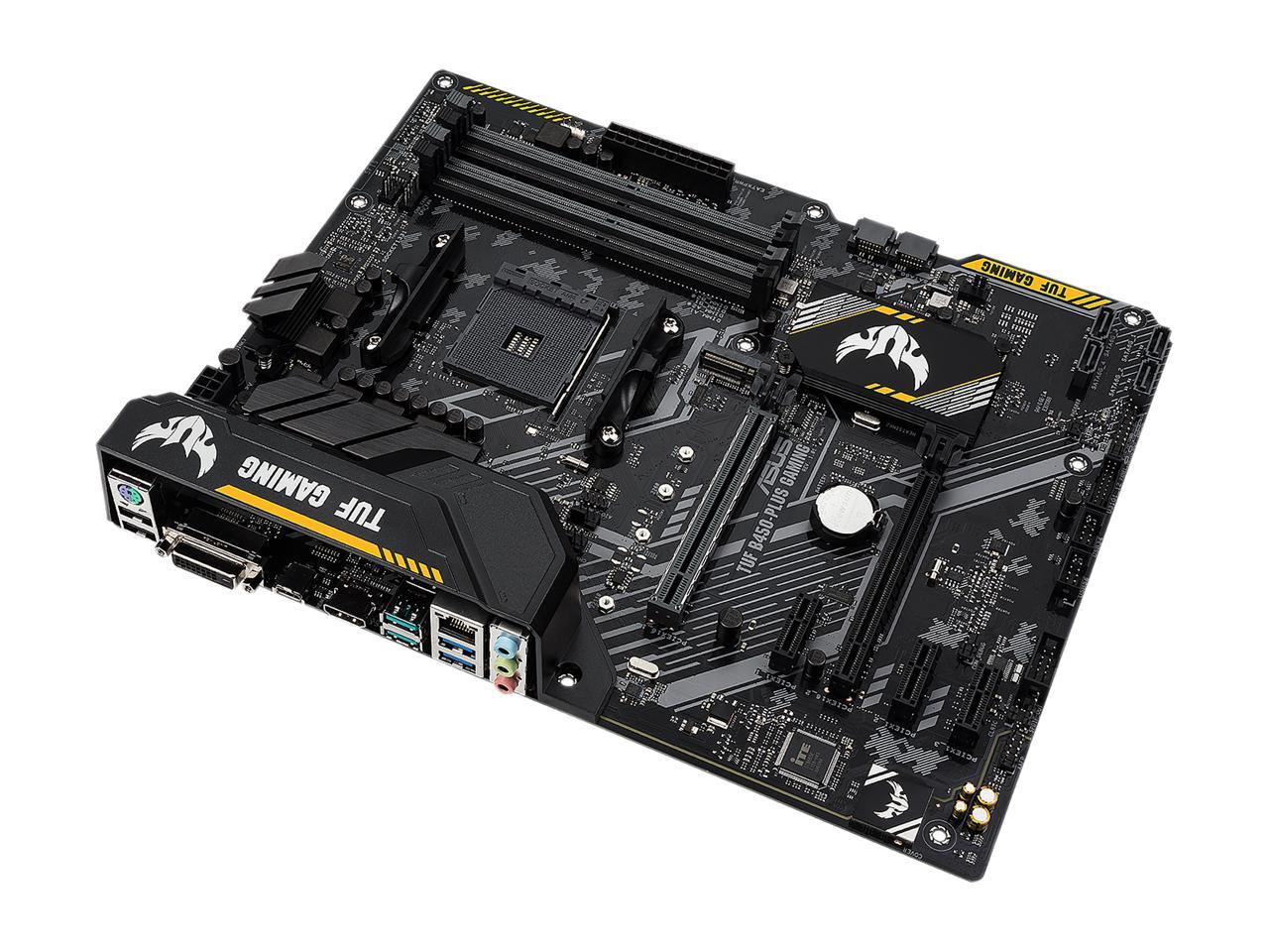 ASUS TUF B450-PLUS GAMING AM4 AMD B450 SATA 6Gb/s ATX AMD Motherboard