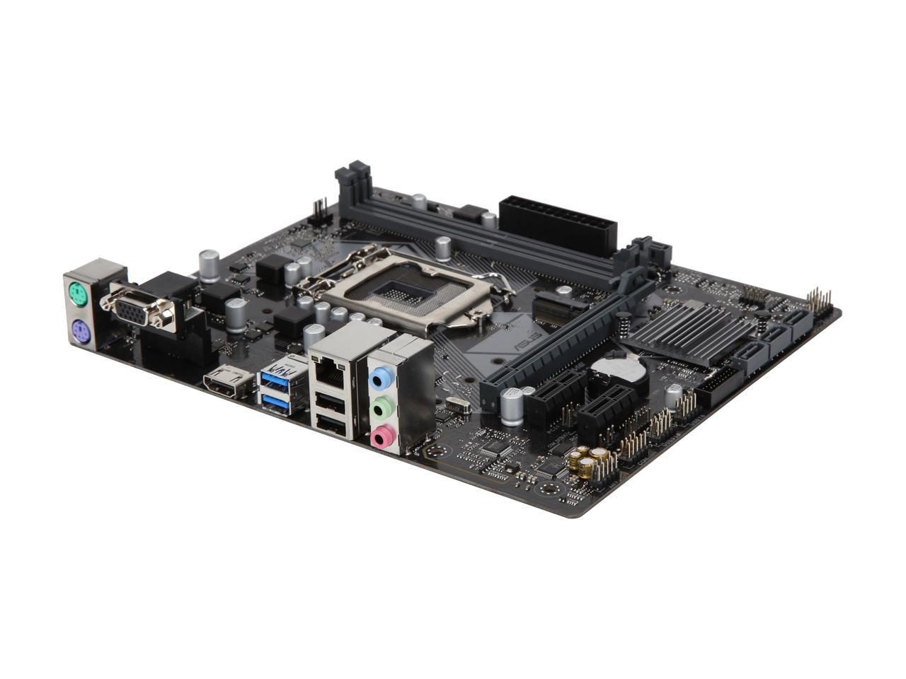 ASUS PRIME H310M-E R2.0 LGA 1151 (300 Series) Intel H310 HDMI SATA 6Gb/s USB 3.1 Micro ATX Intel Motherboard
