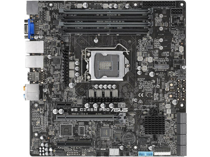ASUS WS C246M PRO uATX Server Motherboard LGA 1151 Intel C246 Chipset