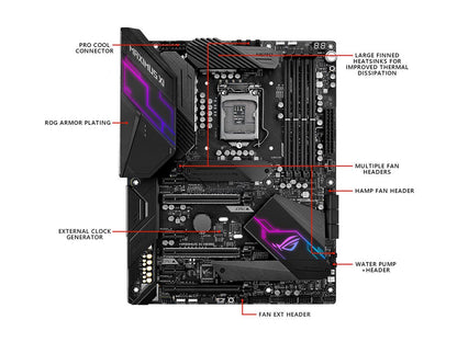 ASUS ROG Maximus XI Hero (Wi-Fi) Z390 Gaming Motherboard LGA1151 (Intel 8th and 9th Gen) ATX DDR4 DP HDMI M.2 USB 3.1 Gen2 Onboard 802.11 ac