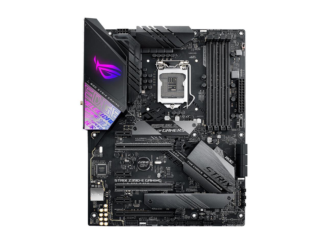 ASUS ROG Strix Z390-E Gaming LGA 1151 (300 Series) Intel Z390 SATA 6Gb/s ATX Intel Motherboard