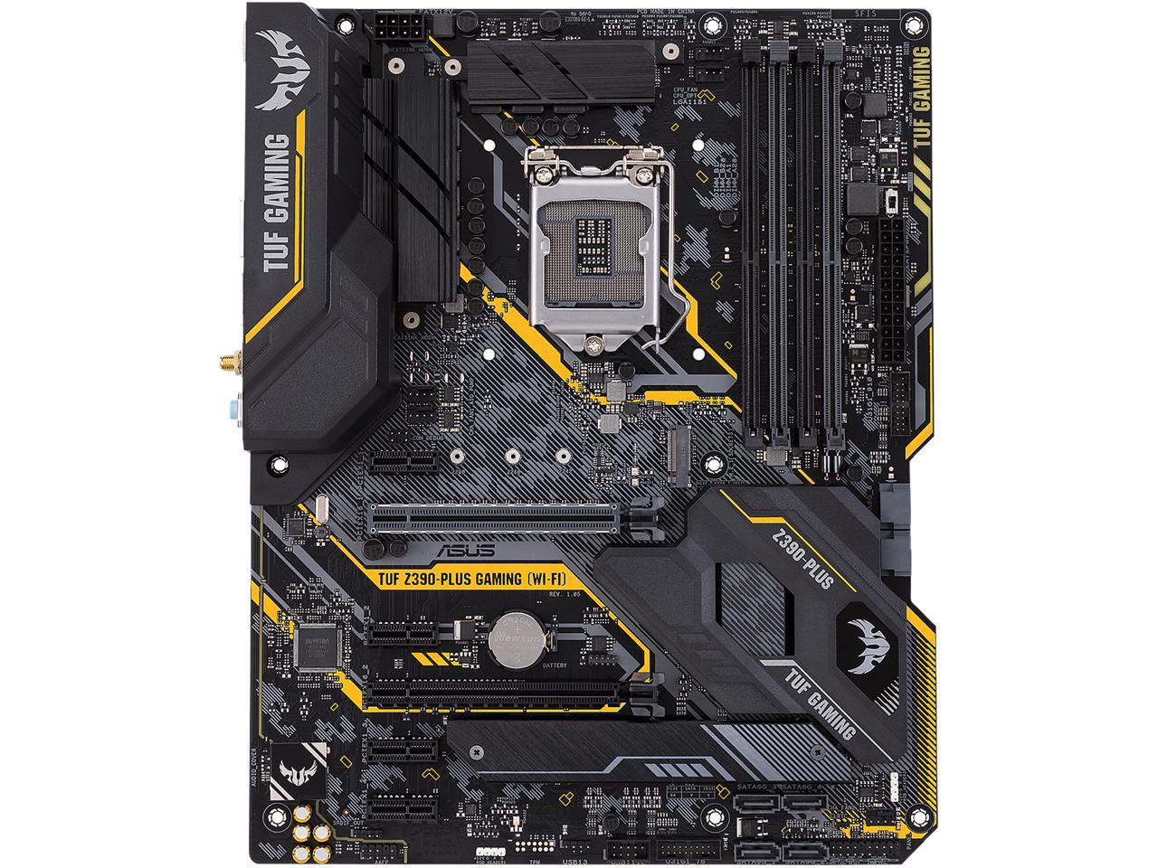 ASUS TUF Z390-Plus Gaming (Wi-Fi) LGA 1151 (300 Series) Intel Z390 HDMI SATA 6Gb/s USB 3.1 ATX Intel Motherboard