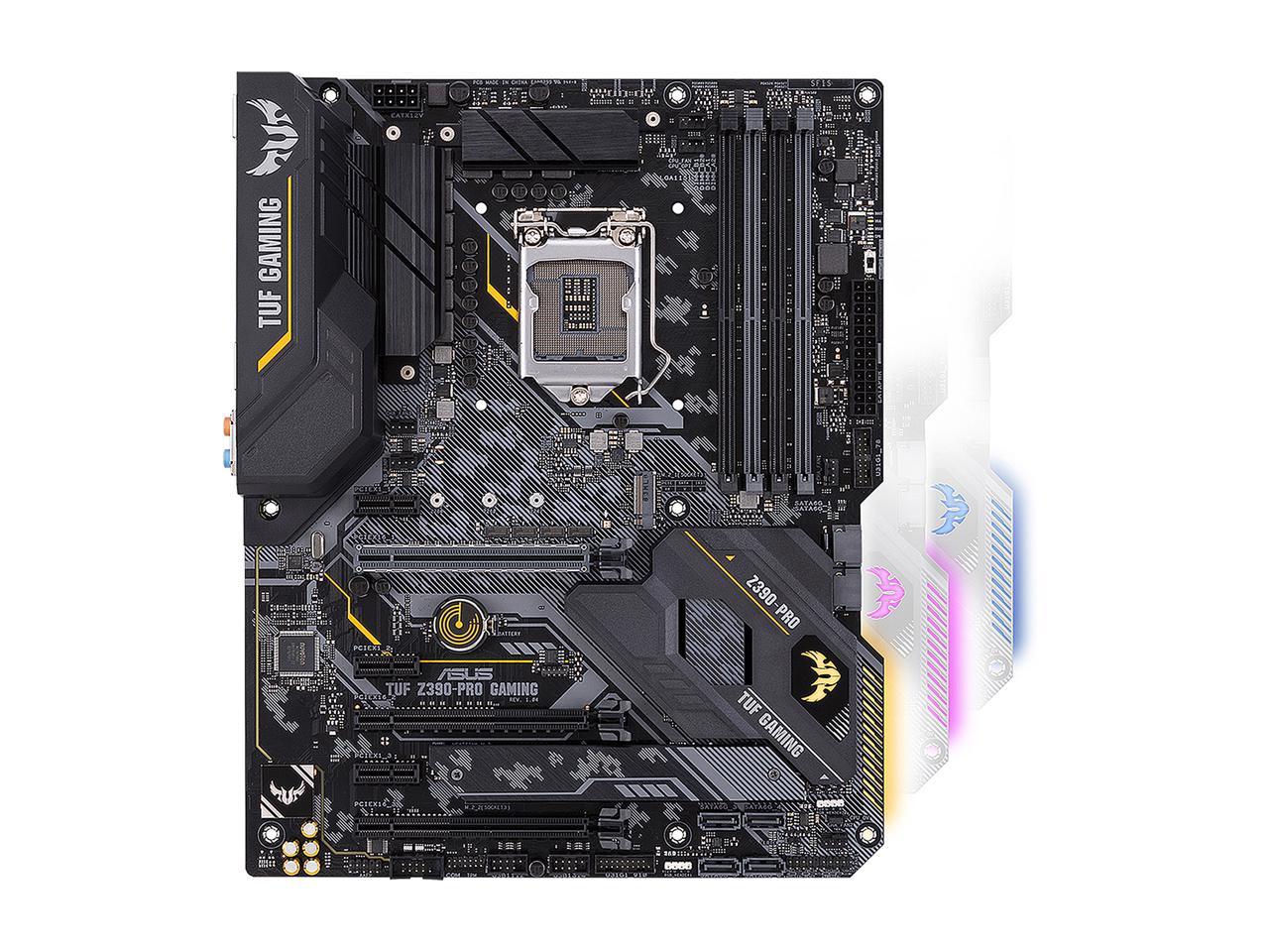 ASUS TUF Z390-Pro Gaming Motherboard LGA1151 (Intel 8th and 9th Gen) ATX DDR4 HDMI M.2 USB 3.1 Gen2 Gigabit LAN