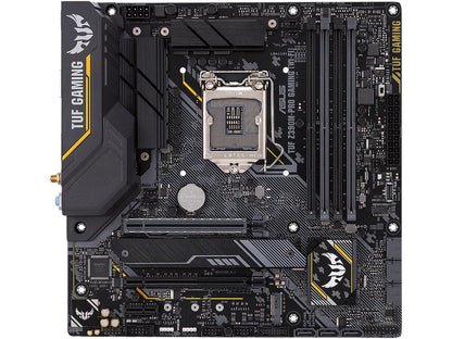 ASUS TUF Z390M-Pro Gaming (Wi-Fi) LGA1151 (Intel 8th and 9th Gen) DDR4 DP HDMI M.2 Z390 Micro ATX (mATX) Motherboard with Onboard 802.11 ac Wi-Fi and USB 3.1 Gen2