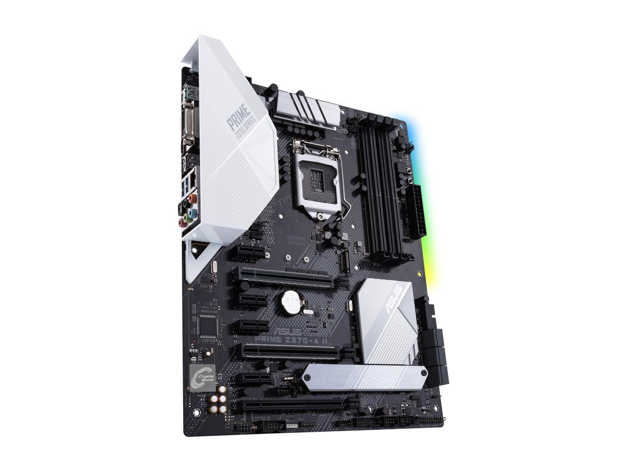 ASUS PRIME Z370-A II LGA 1151 (300 Series) Intel Z370 SATA 6Gb/s ATX Intel Motherboard