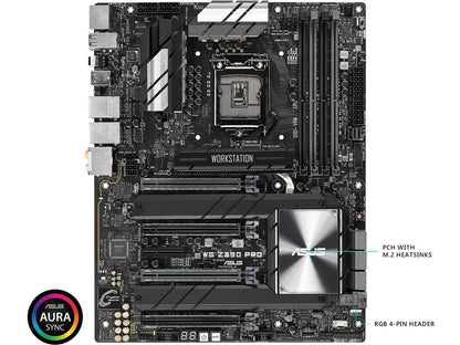 ASUS WS Z390 PRO LGA 1151 (300 Series) Intel Z390 HDMI SATA 6Gb/s USB 3.1 ATX Intel Motherboard