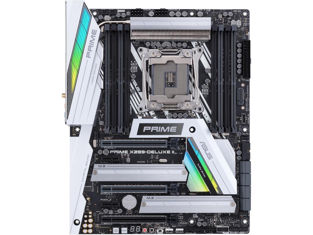 ASUS Prime X299-Deluxe II LGA 2066 Intel X299 SATA 6Gb/s USB 3.1 ATX Intel Motherboard