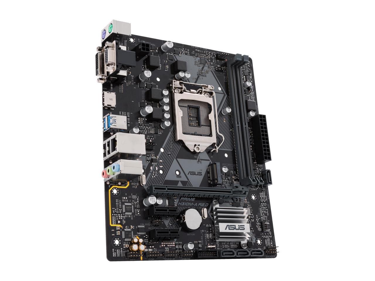ASUS Prime H310M-A R2.0/CSM LGA 1151 (300 Series) Intel H310 HDMI SATA 6Gb/s USB 3.1 uATX Intel Motherboard