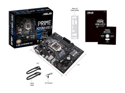 Asus Prime H310M-A R2.0/CSM Desktop Motherboard - Intel Chipset - Socket H4 LGA-1151