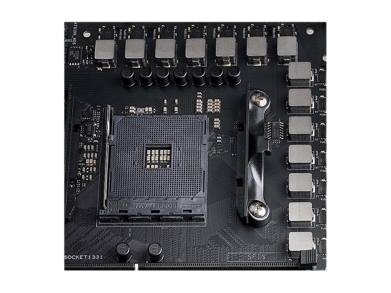 ASUS AMD AM4 PRO WS X570-ACE ATX Workstation Motherboard with 3 PCIe 4.0 x16, Realtek and Intel Gigabit LAN, DDR4 ECC Memory Support, Dual M.2, U.2, and ASUS Control Center Express