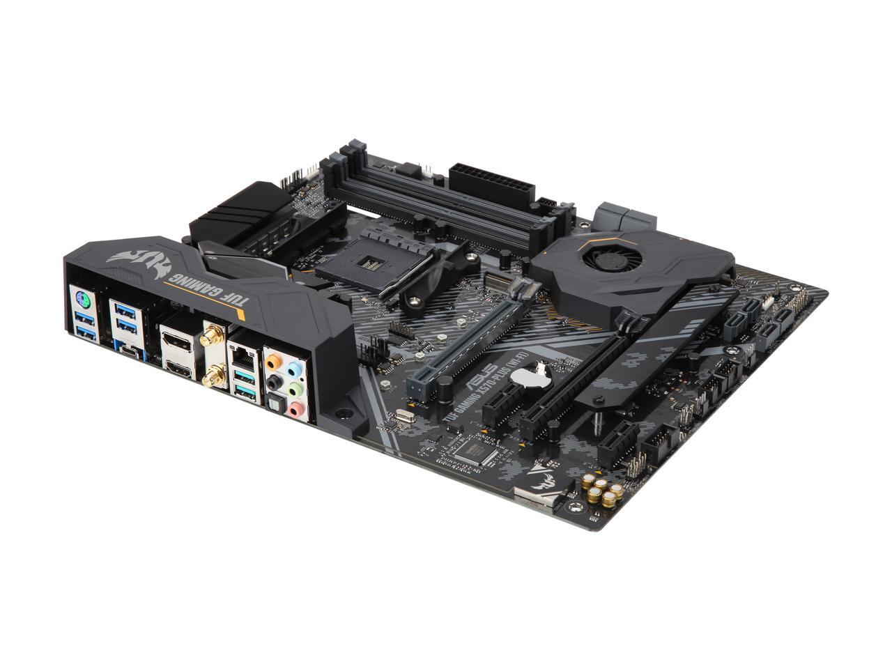 ASUS AM4 TUF Gaming X570-Plus (Wi-Fi) ATX Motherboard with PCIe 4.0, Dual M.2, 12+2 with Dr. MOS Power Stage, HDMI, DP, SATA 6Gb/s, USB 3.2 Gen 2 and Aura Sync RGB Lighting