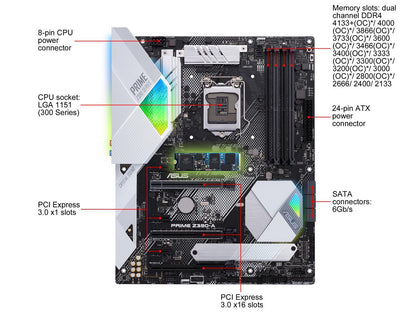 ASUS Prime Z390-A/H10 Motherboard Bundled Intel Optane Memory H10 with Solid State Storage (32GB + 512GB) LGA1151 (Intel 8th and 9th Gen) ATX DDR4 DP HDMI M.2 USB 3.1 Gen2 Gigabit LAN