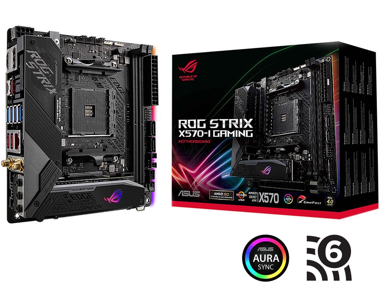 ASUS ROG Strix X570-I Gaming AM4 AMD X570 SATA 6Gb/s Mini ITX AMD Motherboard
