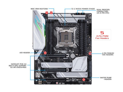 ASUS Prime X299-A II LGA 2066 Intel X299 SATA 6Gb/s ATX Intel Motherboard