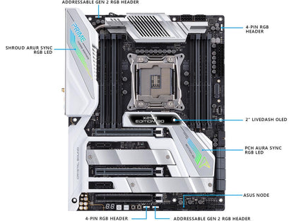 ASUS Prime X299 Edition 30 LGA 2066 Intel X299 SATA 6Gb/s ATX Intel Motherboard