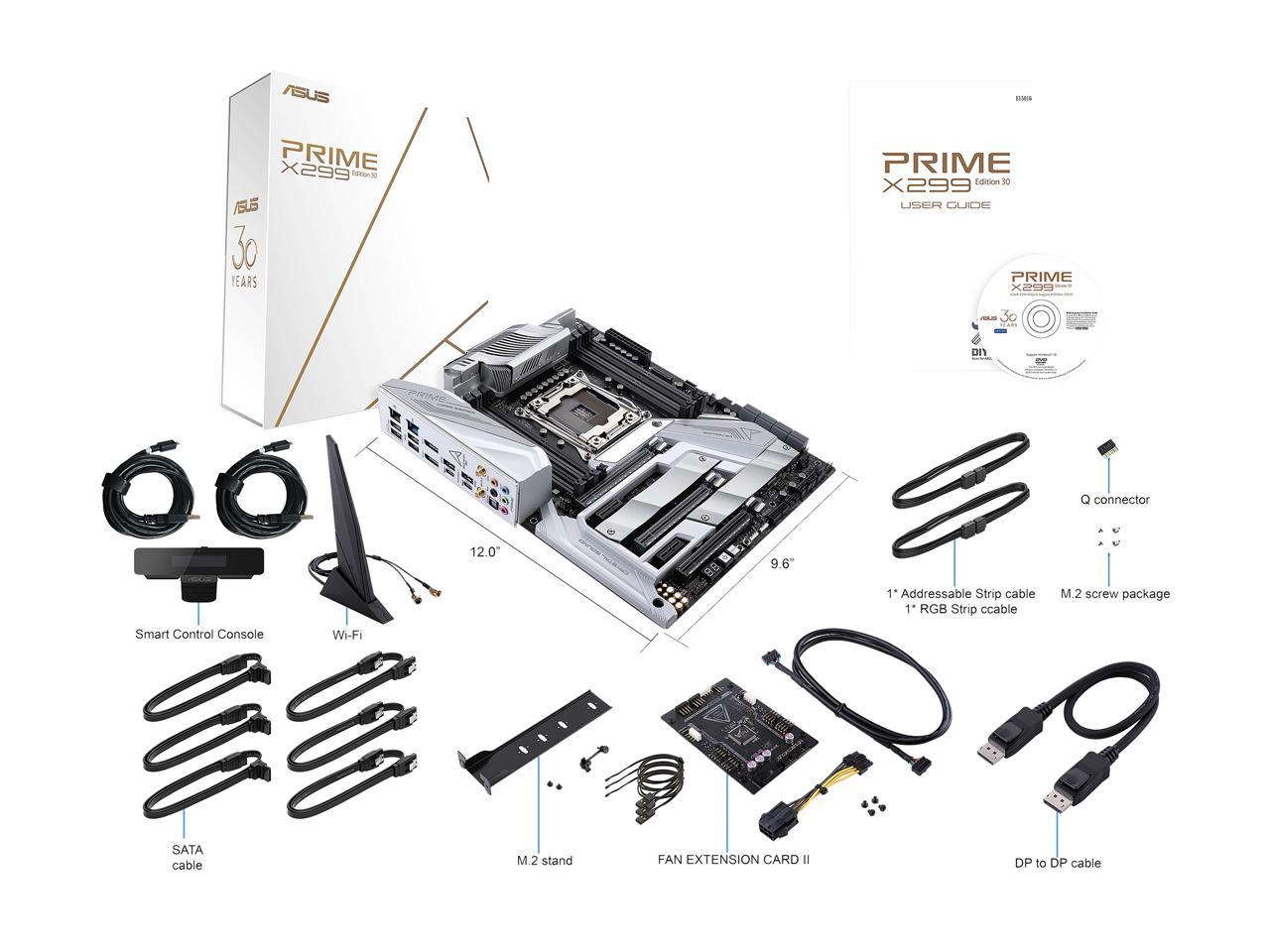 ASUS Prime X299 Edition 30 LGA 2066 Intel X299 SATA 6Gb/s ATX Intel Motherboard