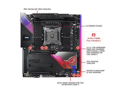 ASUS ROG Rampage VI Extreme Encore LGA 2066 Intel X299 SATA 6Gb/s Extended ATX Intel Motherboard