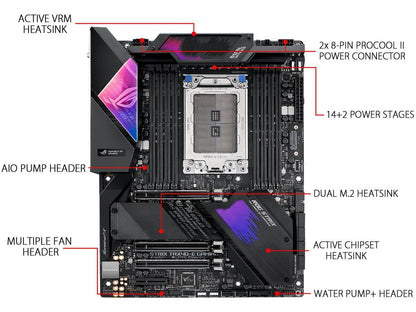 ASUS ROG STRIX TRX40-E GAMING sTRX4 AMD TRX40 SATA 6Gb/s ATX AMD Motherboard