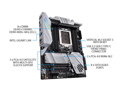 ASUS PRIME TRX40-PRO sTRX4 AMD TRX40 SATA 6Gb/s ATX AMD Motherboard
