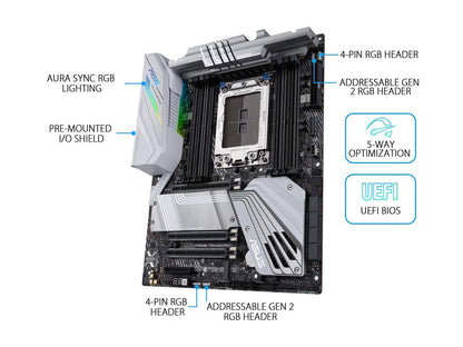 ASUS PRIME TRX40-PRO sTRX4 AMD TRX40 SATA 6Gb/s ATX AMD Motherboard