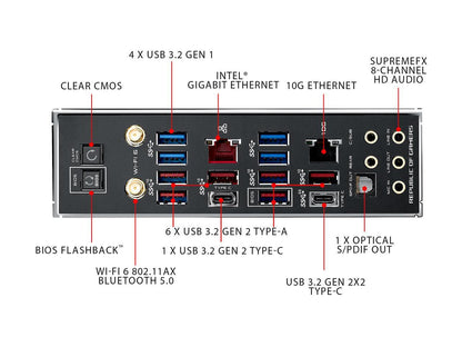 ASUS ROG Zenith II Extreme Alpha TRX40 Gaming AMD 3rd Gen Ryzen Threadripper sTRX4 EATX Motherboard with 16 Infineon Power Stages, PCIe 4.0, Wi-Fi 6 (802.11ax), 10Gbps Ethernet, 5 x M.2, 8 x SATA, USB 3.2 Gen 2x2 and Aura Sync RGB