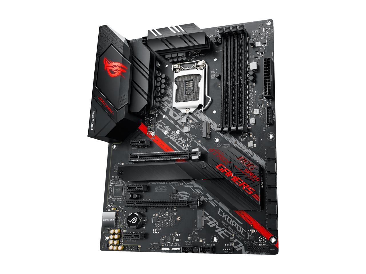 ASUS ROG STRIX B460-H GAMING LGA 1200 Intel B460 SATA 6Gb/s ATX Intel Motherboard