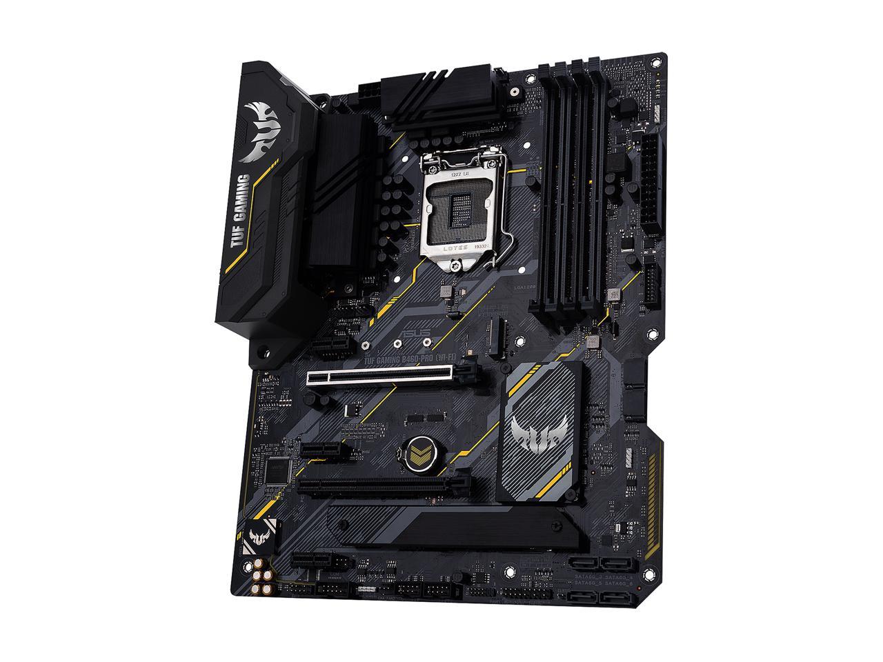 ASUS TUF GAMING B460-PRO (WI-FI) LGA 1200 Intel B460 SATA 6Gb/s ATX Intel Motherboard
