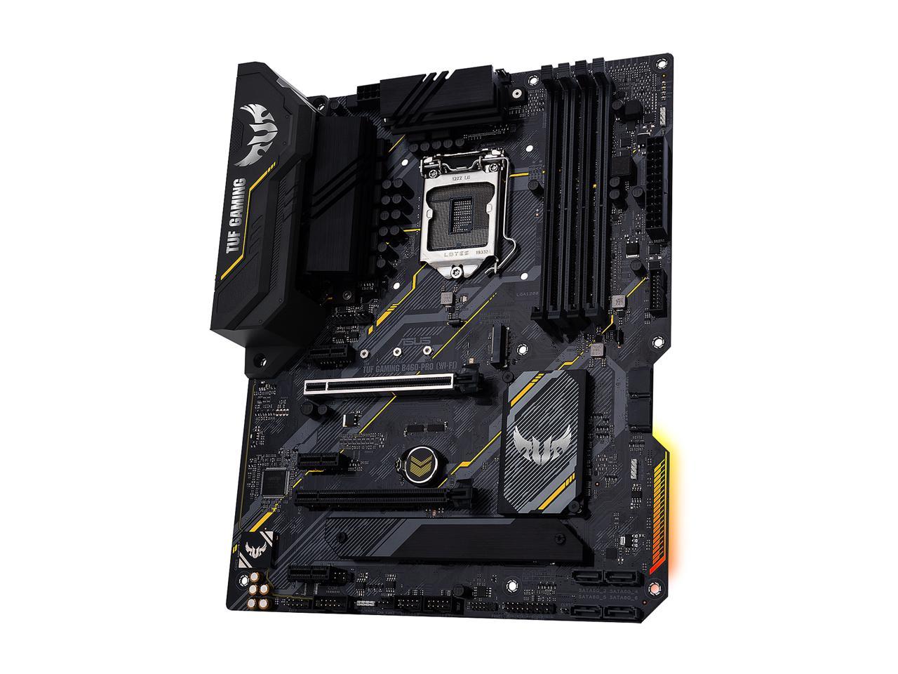 ASUS TUF GAMING B460-PRO (WI-FI) LGA 1200 Intel B460 SATA 6Gb/s ATX Intel Motherboard