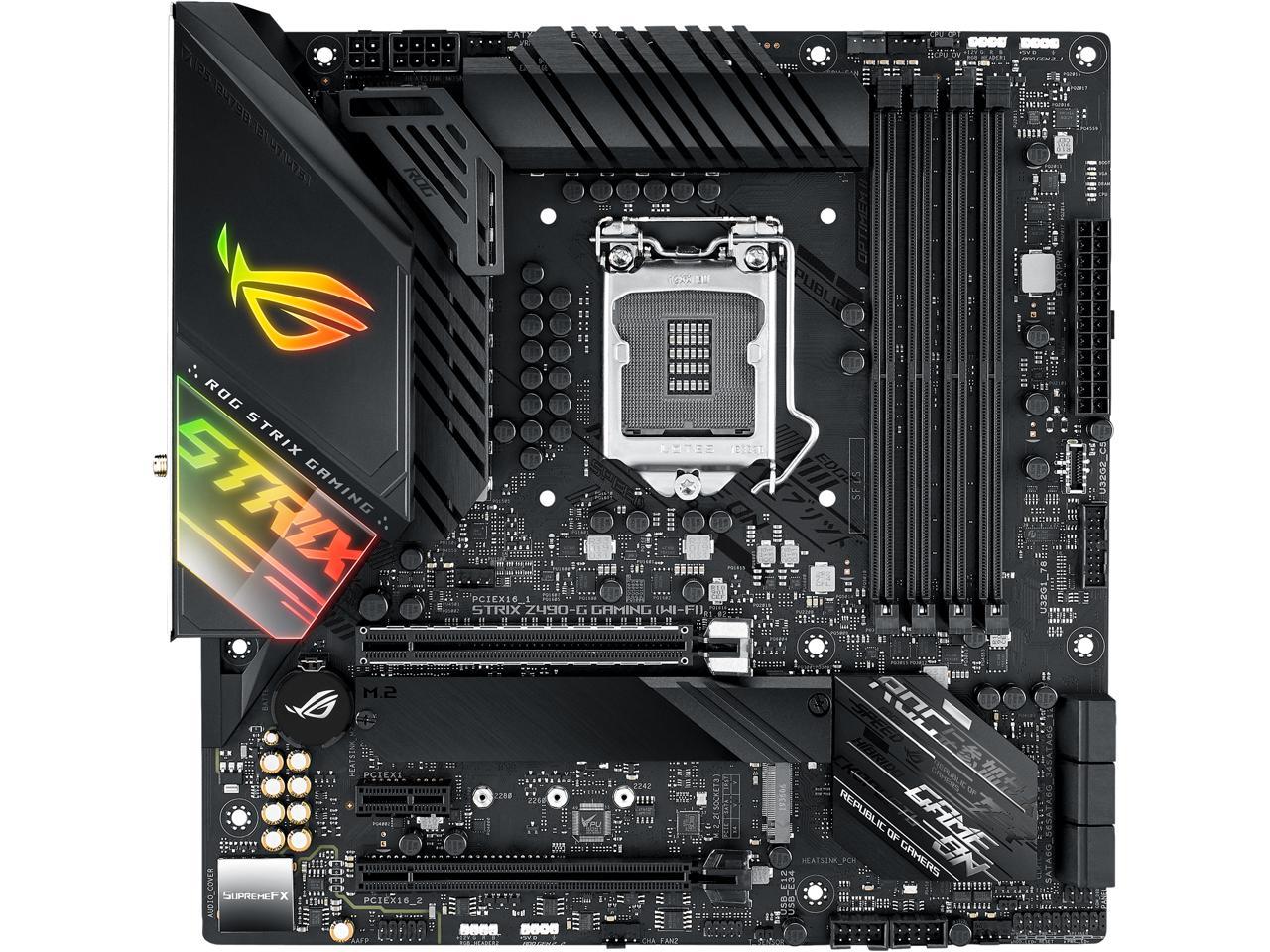 ASUS ROG STRIX Z490-G GAMING (WiFi 6) LGA 1200 Intel Z490 Intel Motherboard (12+2 Power Stages, Intel 2.5Gb Ethernet, Bluetooth v5.1 and AURA Sync)
