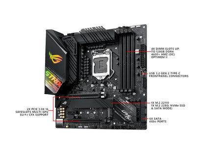 ASUS ROG STRIX Z490-G GAMING (WiFi 6) LGA 1200 Intel Z490 Intel Motherboard (12+2 Power Stages, Intel 2.5Gb Ethernet, Bluetooth v5.1 and AURA Sync)
