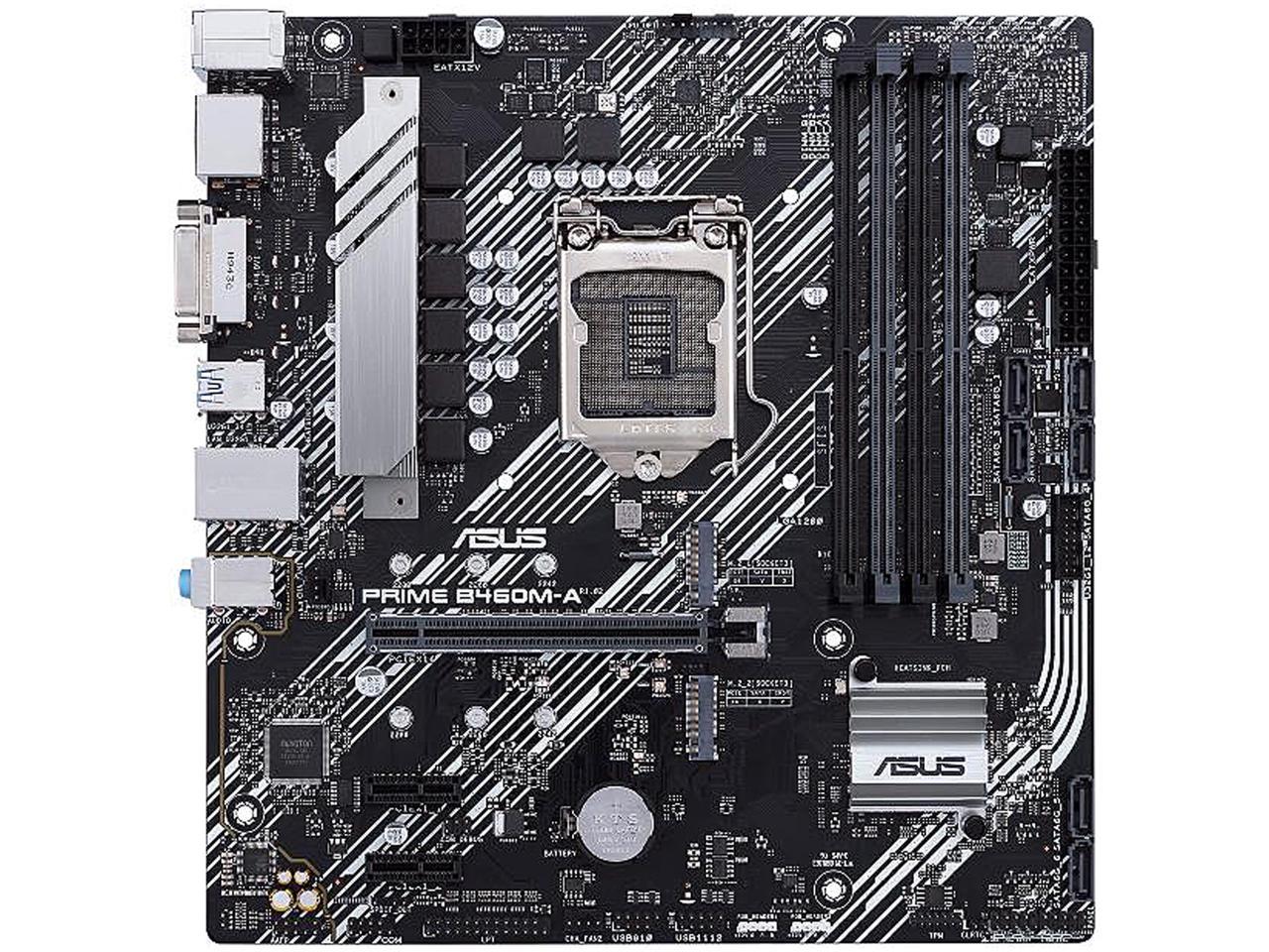 ASUS PRIME B460M-A LGA 1200 Intel B460 SATA 6Gb/s Micro ATX Intel Motherboard