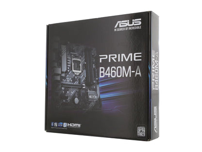ASUS PRIME B460M-A LGA 1200 Intel B460 SATA 6Gb/s Micro ATX Intel Motherboard