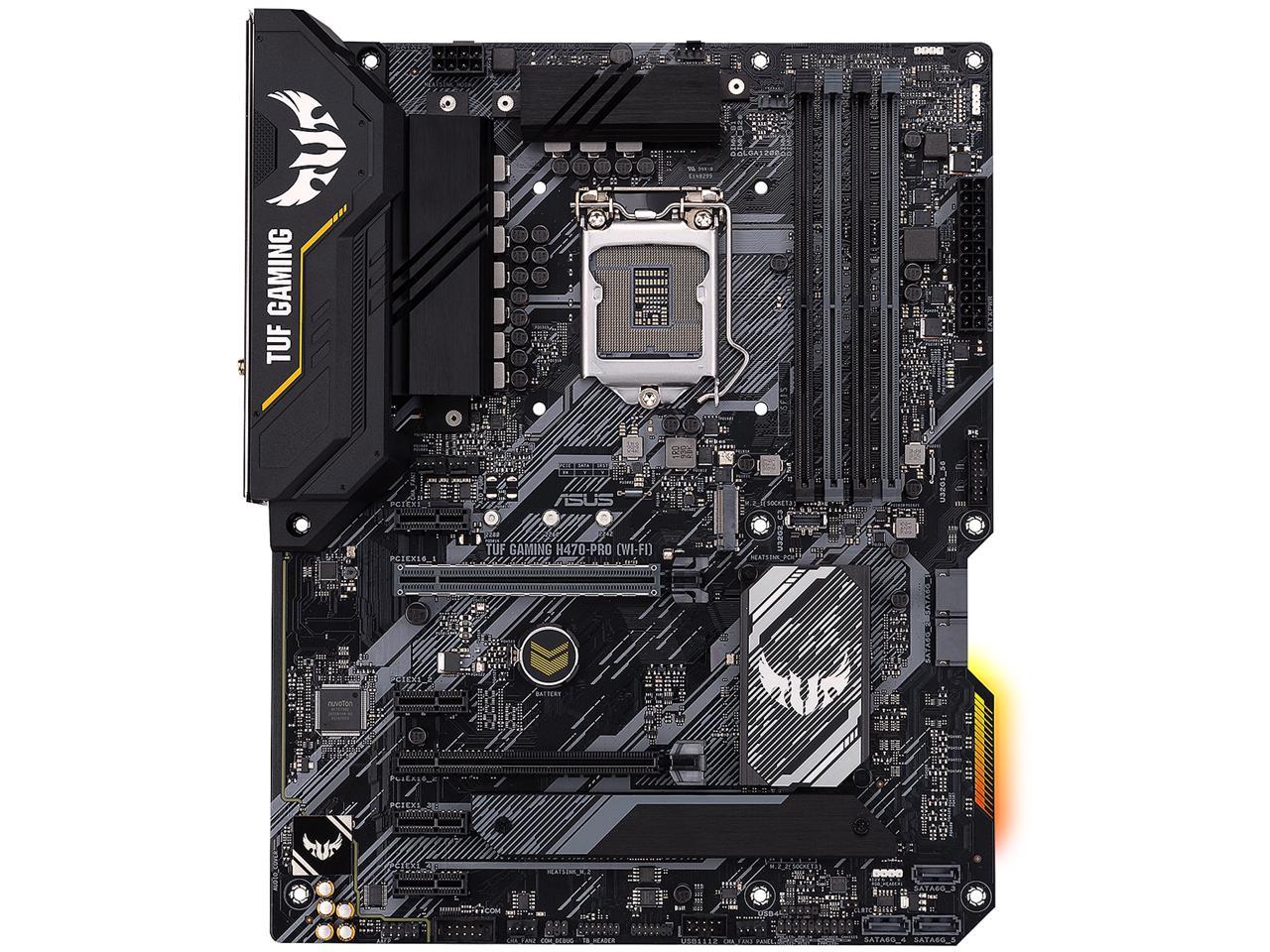 ASUS TUF GAMING H470-PRO (WI-FI) LGA 1200 Intel H470 SATA 6Gb/s ATX Intel Motherboard