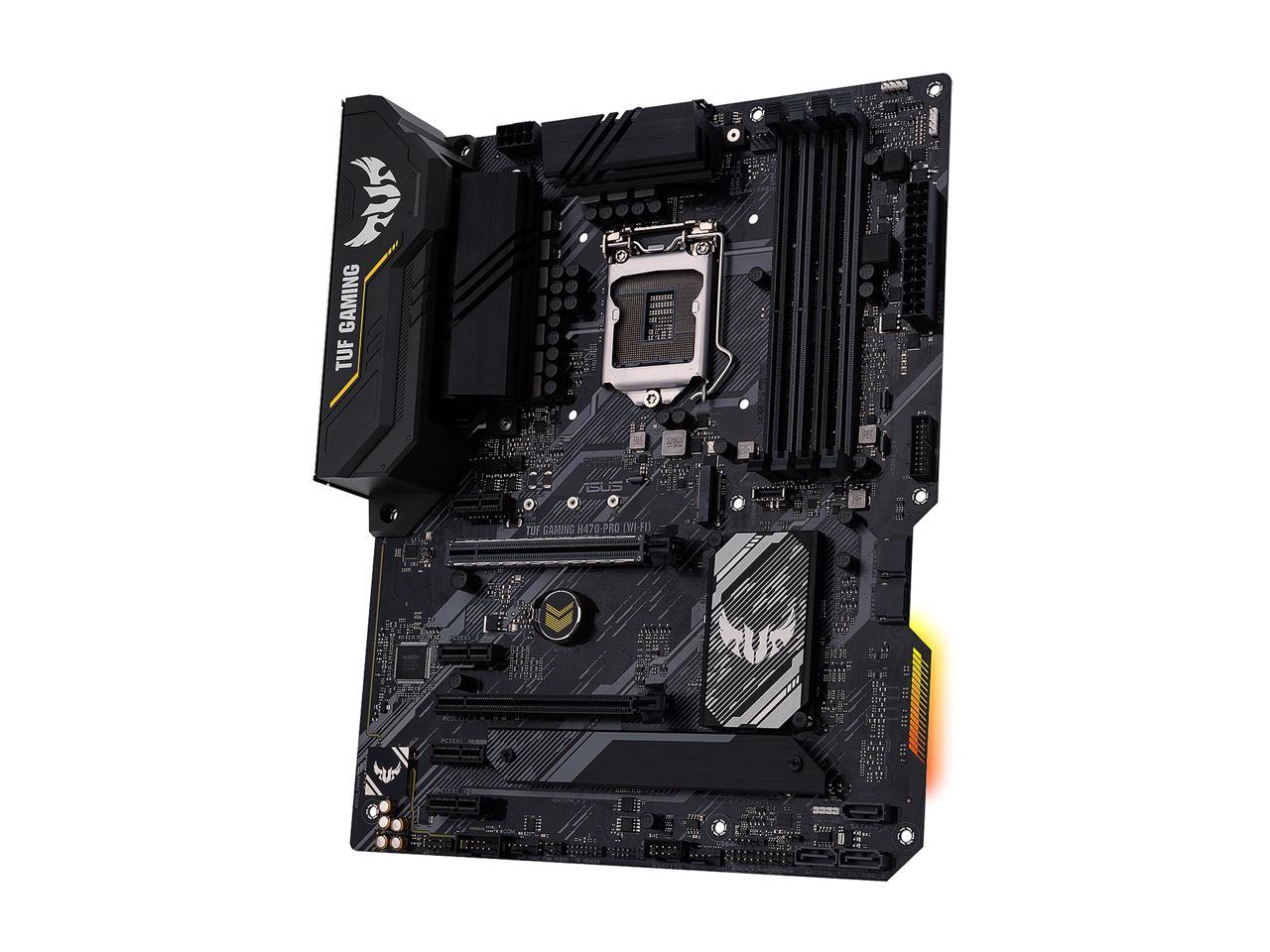 ASUS TUF GAMING H470-PRO (WI-FI) LGA 1200 Intel H470 SATA 6Gb/s ATX Intel Motherboard