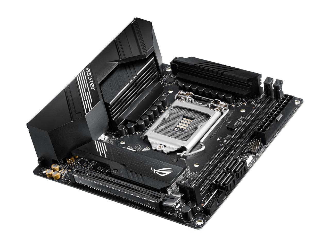 ASUS ROG STRIX H470-I GAMING LGA 1200 Intel H470 SATA 6Gb/s Mini ITX Intel Motherboard