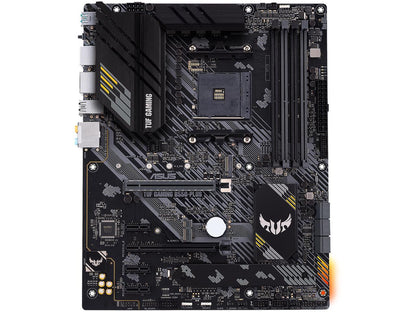 ASUS TUF GAMING B550-PLUS AMD AM4 (3rd Gen Ryzen) ATX Gaming Motherboard (PCIe 4.0, 2.5Gb LAN, HDMI 2.1, BIOS FlashBack, USB 3.2 Gen 2, Addressable Gen 2 RGB Header and AURA Sync)