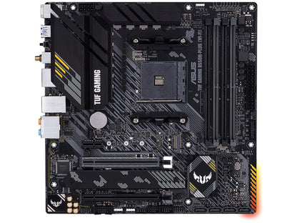 ASUS TUF GAMING B550M-PLUS (Wi-Fi) AMD AM4 (3rd Gen Ryzen) Micro ATX Gaming Motherboard (PCIe 4.0, 2.5Gb LAN, BIOS FlashBack, HDMI 2.1, USB 3.2 Gen 2, Addressable Gen 2 RGB Header and AURA Sync)