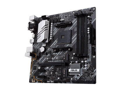 ASUS Prime B550M-A/CSM AMD AM4 (3rd Gen Ryzen) microATX Commercial Motherboard (PCIe 4.0, ECC Memory, 1Gb LAN, HDMI 2.1/D-Sub, 4K@60HZ, TPM, ASUS Control Center Express)