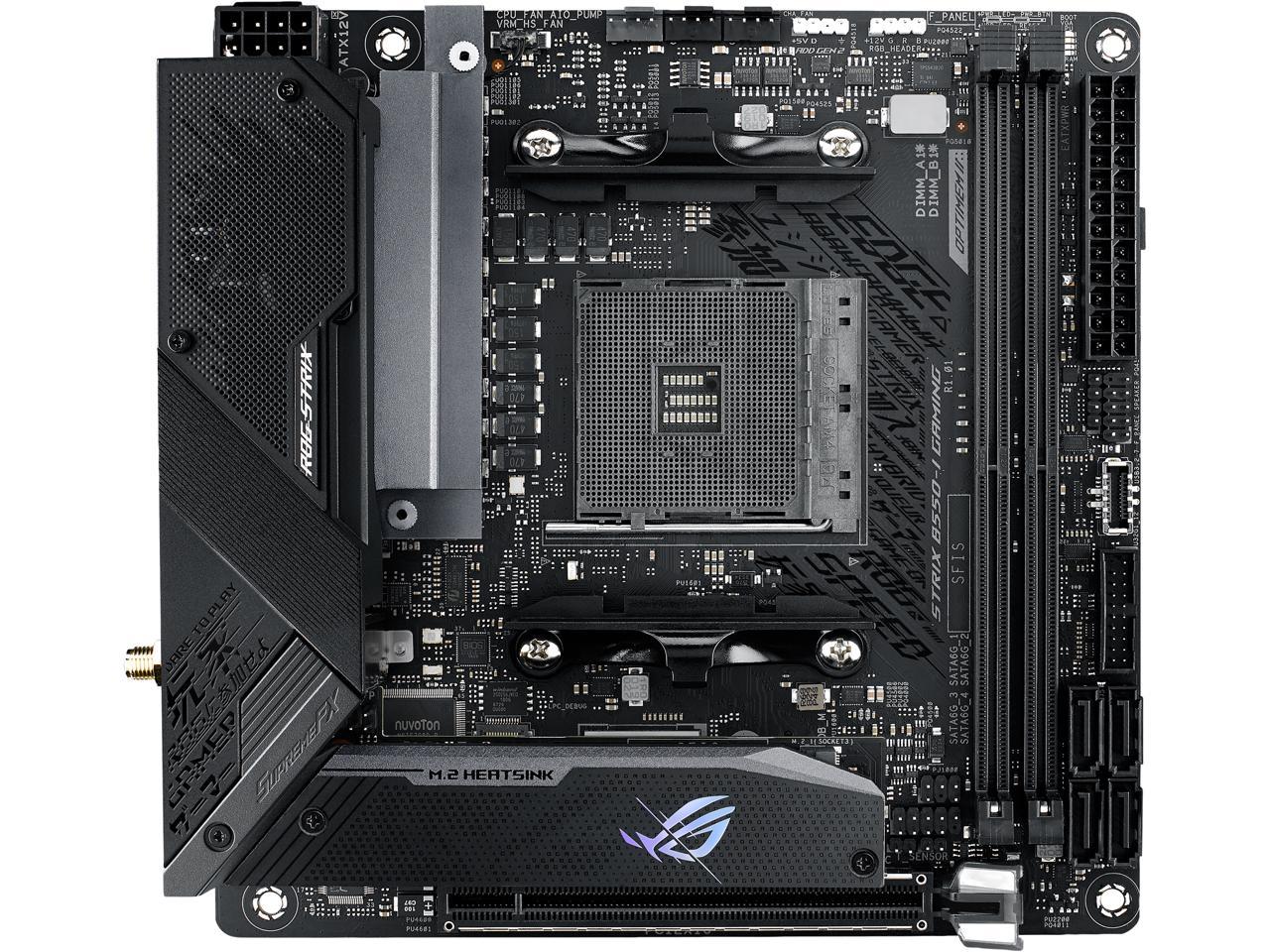 ASUS ROG STRIX B550-I GAMING AM4 AMD B550 SATA 6Gb/s Mini ITX AMD Motherboard