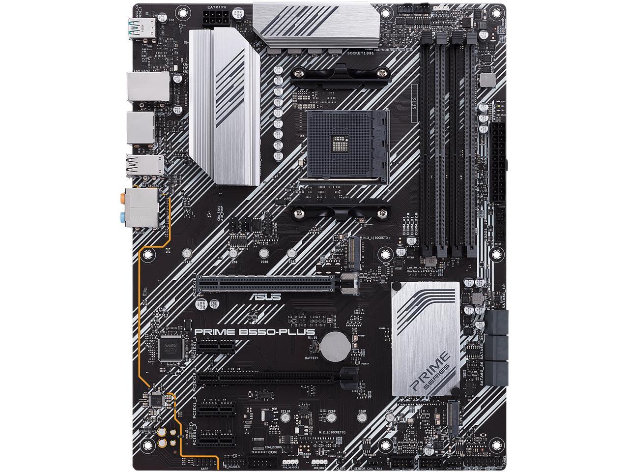 ASUS PRIME B550-PLUS AM4 AMD B550 SATA 6Gb/s ATX AMD Motherboard