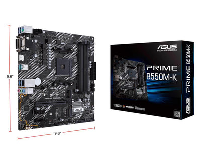 ASUS PRIME B550M-K AM4 AMD B550 SATA 6Gb/s Micro ATX AMD Motherboard
