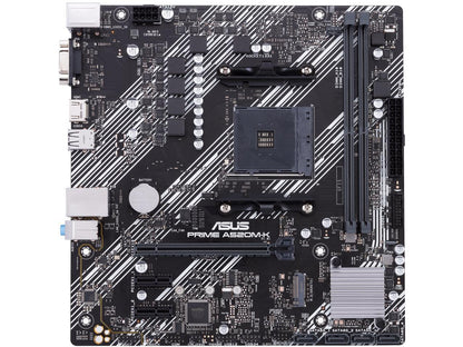 ASUS PRIME A520M-K AM4 AMD A520 SATA 6Gb/s Micro ATX AMD Motherboard